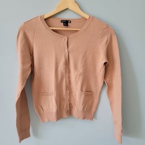 H&M camel brown lightweight knit cardigan with pockets
